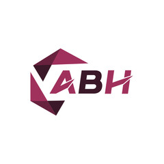 ABH creative minimalist letter logo. ABH unique vector initials alphabet letter logo design