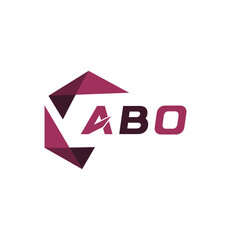 ABO creative minimalist letter logo. ABO unique vector initials alphabet letter logo design