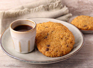 Chocolate and walnut cookies