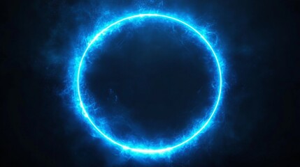 Obraz premium Abstract Neon Energy Circle