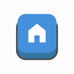 home page button icon sign vector
