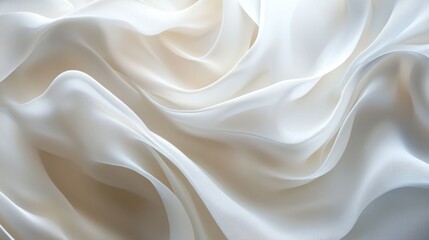 Fototapeta premium Luxurious White Fabric Background