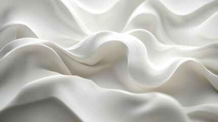 Obraz premium Elegant White Fabric Background