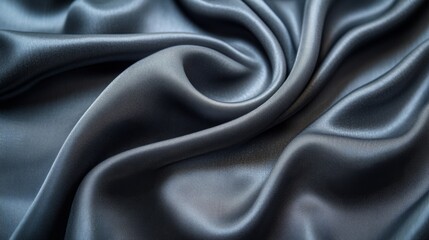 Fototapeta premium Luxurious Blue Silk Fabric