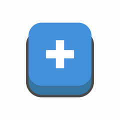 plus add create button icon sign vector