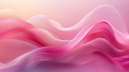 Obraz premium Dreamy Pink Abstract Waves