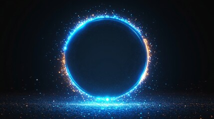 Mysterious Glowing Portal Background