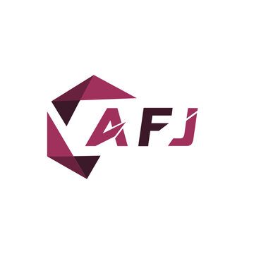 AFJ creative minimalist letter logo. AFJ unique vector initials alphabet letter logo design