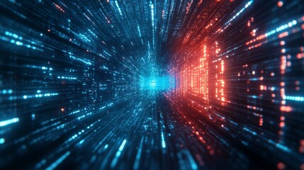Obraz premium Digital Data Stream