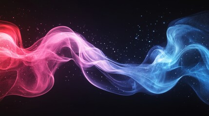 Obraz premium Abstract Colorful Smoke Waves