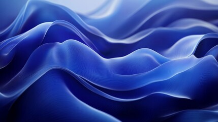 Obraz premium Abstract Blue Wave Patterns