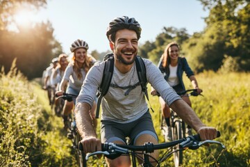 Group Cycling Adventure in Nature