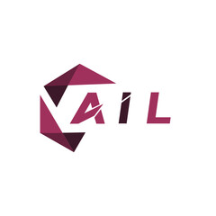 AIL creative minimalist letter logo. AIL unique vector initials alphabet letter logo design