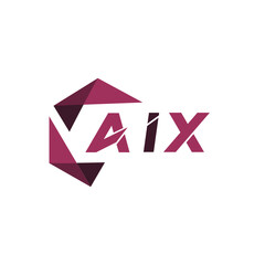 AIX creative minimalist letter logo. AIX unique vector initials alphabet letter logo design