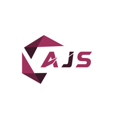 AJS creative minimalist letter logo. AJS unique vector initials alphabet letter logo designAJS creative minimalist letter logo. AJS unique vector initials alphabet letter logo design