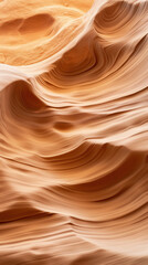 Fototapeta premium Sandstone's swirling lines showcase unique patterns, glowing softly with natural light and dynamic textures