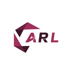 ARL creative minimalist letter logo. ARL unique vector initials alphabet letter logo design