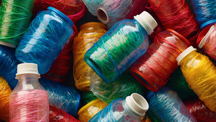 Plastic Bottles Transforming into Fabric Threads