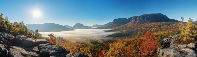 Naklejka premium panorama of the mountains