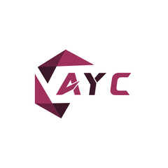 AYC creative minimalist letter logo. AYC unique vector initials alphabet letter logo design