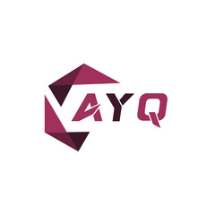 AYQ creative minimalist letter logo. AYQ unique vector initials alphabet letter logo design