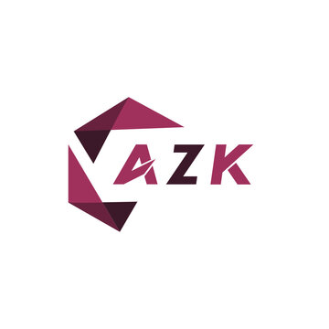 AZK creative minimalist letter logo. AZK unique vector initials alphabet letter logo design