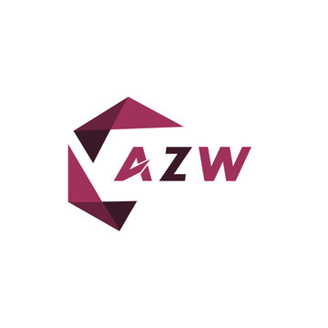 AZW creative minimalist letter logo. AZW unique vector initials alphabet letter logo design