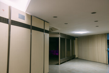 Walls, deserted corridors, windows and doors of research institutes, industrial buildings,...