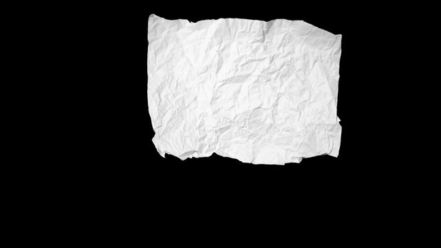 Stop Motion Paper Crumpling