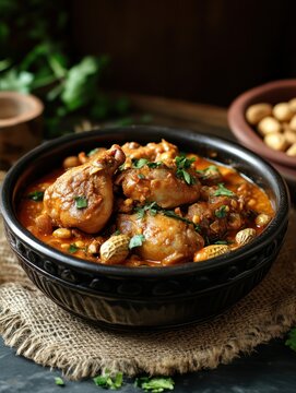 National Dish of Niger Djerma Stew, Niger-style djerma, or peanut chicken stew