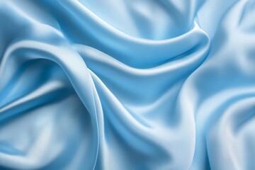 Obraz premium Stunning Light Blue Silk Fabric Texture