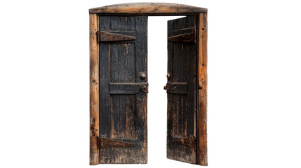 Obraz premium Old door , isolated on transparent background
