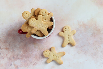 Homemade organic christmas sugar cookies.