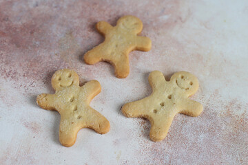 Homemade organic christmas sugar cookies.