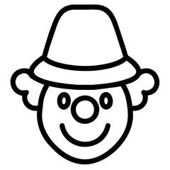Obraz premium Icon of a Clown 