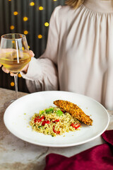 Holiday dinner party food 