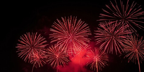 Golden Fireworks - Countdown To Midnight - Abstract Defocused Background. 2025 New Year&rsquo;s Eve Countdown Fireworks