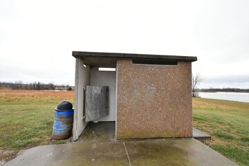 Outhouse Bathroom in a Park