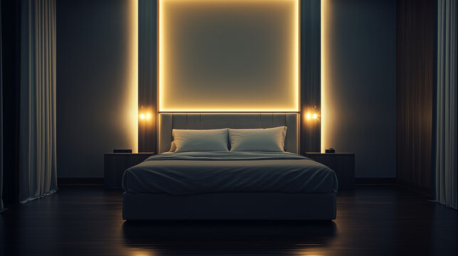 Tranquil bedroom design that emphasizes minimalism and comfort