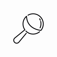 beanbag baby toy icon sign vector