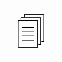 files documents icon sign vector