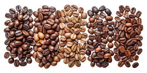 Obraz premium coffee beans on white background