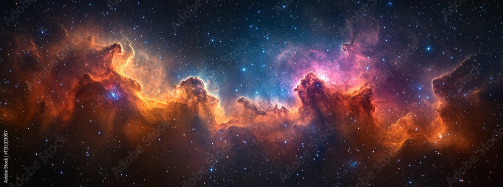 Poster representation of the first image taken by a space telescope.