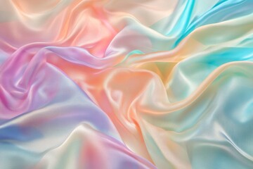 Obraz premium Stunning Pastel Gradient Silk Fabric Texture
