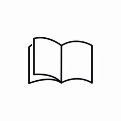 open notepad icon sign vector