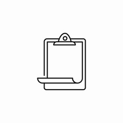 clipboard file icon sign vector