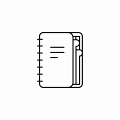 notepad note icon sign vector