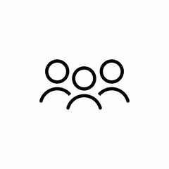 team group icon sign vector