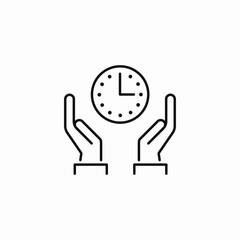 time care icon sign vector