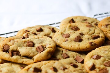 Freshly Baked Chocolate Chip Cookies
Cookie Tray - Baking - Aesthetic